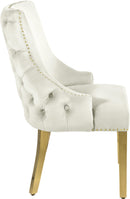 Tuft Cream Velvet Dining Chair - NY Furniture Direct (NY)