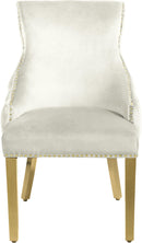 Tuft Cream Velvet Dining Chair - NY Furniture Direct (NY)