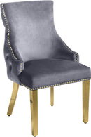 Tuft Grey Velvet Dining Chair - NY Furniture Direct (NY)