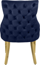 Tuft Navy Velvet Dining Chair - NY Furniture Direct (NY)