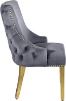 Tuft Grey Velvet Dining Chair - NY Furniture Direct (NY)