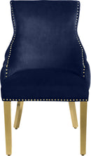 Tuft Navy Velvet Dining Chair - NY Furniture Direct (NY)