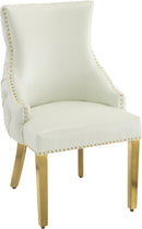 Tuft White Faux Leather Dining Chair - NY Furniture Direct (NY)
