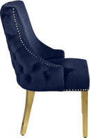 Tuft Navy Velvet Dining Chair - NY Furniture Direct (NY)