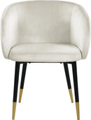 Louise Cream Velvet Dining Chair - NY Furniture Direct (NY)