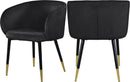 Louise Black Velvet Dining Chair - NY Furniture Direct (NY)
