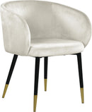 Louise Cream Velvet Dining Chair - NY Furniture Direct (NY)