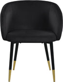 Louise Black Velvet Dining Chair - NY Furniture Direct (NY)