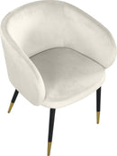 Louise Cream Velvet Dining Chair - NY Furniture Direct (NY)