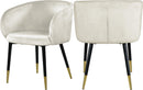 Louise Cream Velvet Dining Chair - NY Furniture Direct (NY)