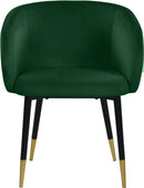 Louise Green Velvet Dining Chair - NY Furniture Direct (NY)