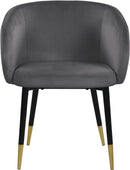 Louise Grey Velvet Dining Chair - NY Furniture Direct (NY)