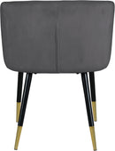 Louise Grey Velvet Dining Chair - NY Furniture Direct (NY)