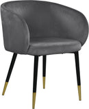 Louise Grey Velvet Dining Chair - NY Furniture Direct (NY)