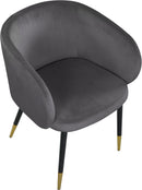 Louise Grey Velvet Dining Chair - NY Furniture Direct (NY)