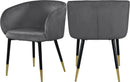Louise Grey Velvet Dining Chair - NY Furniture Direct (NY)
