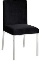 Opal Black Velvet Dining Chair - NY Furniture Direct (NY)