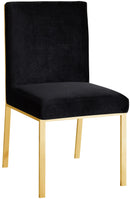 Opal Black Velvet Dining Chair - NY Furniture Direct (NY)