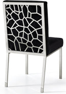 Opal Black Velvet Dining Chair - NY Furniture Direct (NY)