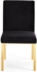 Opal Black Velvet Dining Chair - NY Furniture Direct (NY)