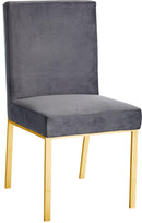 Opal Grey Velvet Dining Chair - NY Furniture Direct (NY)