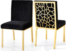 Opal Black Velvet Dining Chair - NY Furniture Direct (NY)