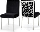 Opal Black Velvet Dining Chair - NY Furniture Direct (NY)