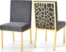 Opal Grey Velvet Dining Chair - NY Furniture Direct (NY)