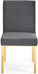 Opal Grey Velvet Dining Chair - NY Furniture Direct (NY)