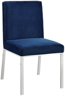 Opal Navy Velvet Dining Chair - NY Furniture Direct (NY)