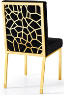 Opal Black Velvet Dining Chair - NY Furniture Direct (NY)