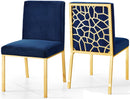 Opal Navy Velvet Dining Chair - NY Furniture Direct (NY)