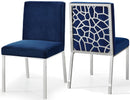 Opal Navy Velvet Dining Chair - NY Furniture Direct (NY)