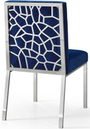 Opal Navy Velvet Dining Chair - NY Furniture Direct (NY)
