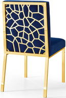 Opal Navy Velvet Dining Chair - NY Furniture Direct (NY)