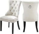 Nikki Cream Velvet Dining Chair