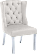 Suri Cream Velvet Dining Chair - NY Furniture Direct (NY)