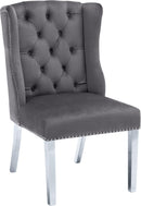 Suri Grey Velvet Dining Chair - NY Furniture Direct (NY)