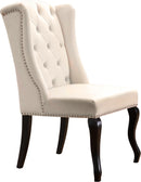 Suri Cream Velvet Dining Chair - NY Furniture Direct (NY)