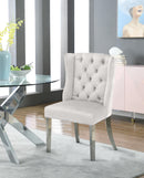 Suri Cream Velvet Dining Chair - NY Furniture Direct (NY)