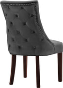 Hannah Grey Velvet Dining Chair - NY Furniture Direct (NY)
