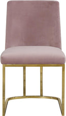 Heidi Pink Velvet Dining Chair