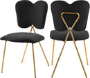 Angel Black Velvet Dining Chair - NY Furniture Direct (NY)