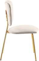 Angel Cream Velvet Dining Chair - NY Furniture Direct (NY)