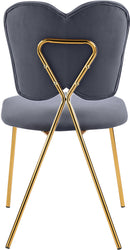 Angel Grey Velvet Dining Chair - NY Furniture Direct (NY)