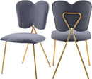 Angel Grey Velvet Dining Chair - NY Furniture Direct (NY)