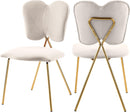 Angel Cream Velvet Dining Chair - NY Furniture Direct (NY)