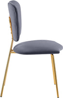Angel Grey Velvet Dining Chair - NY Furniture Direct (NY)