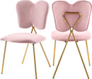 Angel Pink Velvet Dining Chair - NY Furniture Direct (NY)