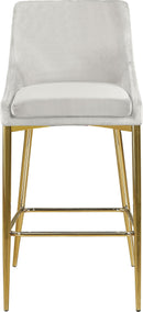Karina Cream Velvet Stool